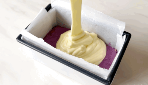 芋泥酸奶蛋糕,低脂甜品,好看又好吃,一看就心動